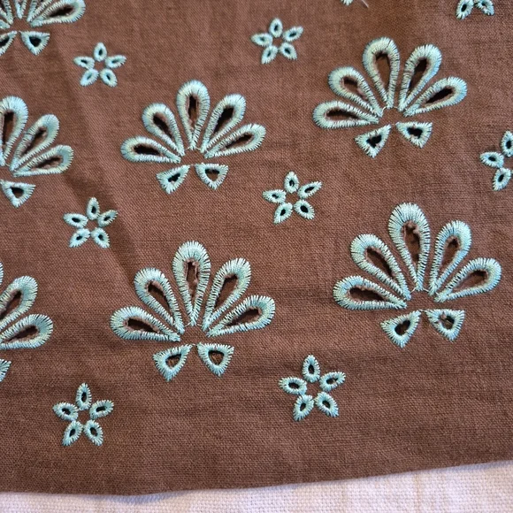 Vineyard Vines women's size 4 Del Mar Shift dress Coconut with  teal NWT - Picture 8 of 8